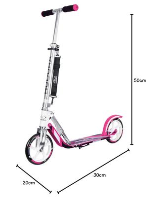HUDORA monopattino bianco e rosa