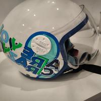 Casco Cgm Magic Comics Blu Bianco 55-56