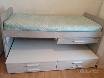 Struttura Letto a Soppalco Basso modelo Spring.