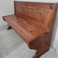 Cassapanca legno massello stile rustico irish pub