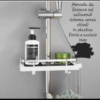 mensola per doccia