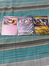 Lotto 3 carte pokemon latias