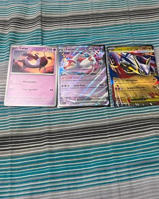 Lotto 3 carte pokemon latias