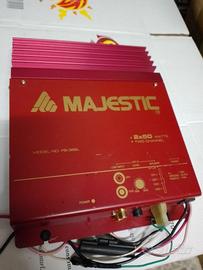 AMPLIFICATORE AUTO MAJESTIC PB36BL 2x50w VINTAGE