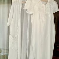 Completo camicia da notte e vestaglia