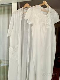 Completo camicia da notte e vestaglia
