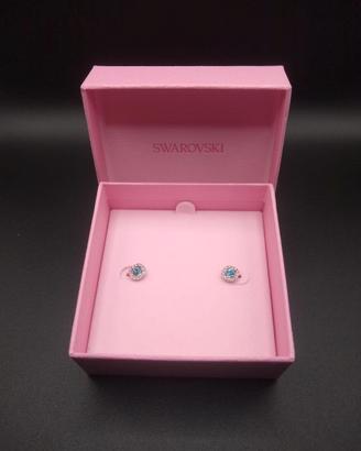 Orecchini Swarovski con cristallo azzurro