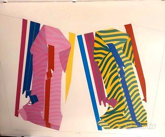 Serigrafia a colori su carta di Umberto Buscioni.