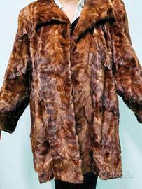 PELLICCIA CAPPOTTO VISONE DONNA TG. 50-52-54