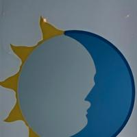 Specchio di Design "Sole e Luna" Elemento arredo