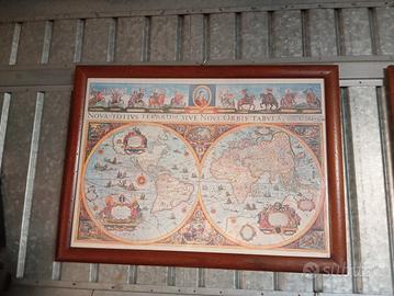 bella stampa con 2 parti del mondo 