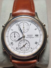 Cronografo Seiko 7T32 - 6A80T al quarzo.