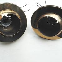 Faretti in ottone da incastro tondo orientabili