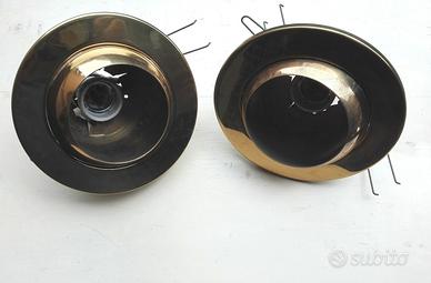 Faretti in ottone da incastro tondo orientabili