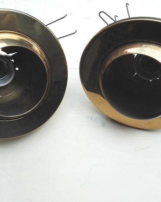 Faretti in ottone da incastro tondo orientabili