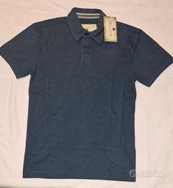 Polo uomo in cotone HERITAGE, Mis. XS Col. Blu