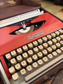 Macchina da scrivere Montana vintage