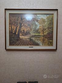 quadro con poster boschivo