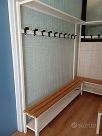 panchine per spogliatoi palestra