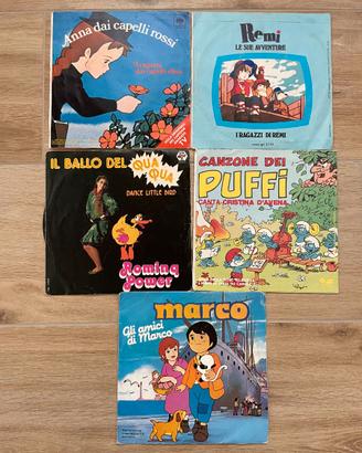 Lotto 45 giri - vinili per bambini e artisti vari