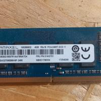 RAMAXEL 4GB DDR4-2400 SODIMM 1Rx16 PC4