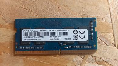 RAMAXEL 4GB DDR4-2400 SODIMM 1Rx16 PC4