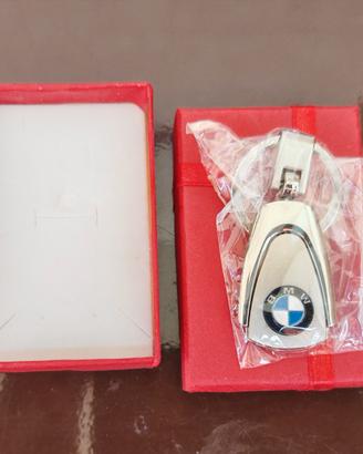 Portachiavi in acciaio con logo BMW Motorsport