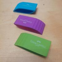 faber-castell Gomma ergonomica colori assortiti
