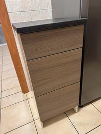 Mobile cucina con 3 cassetti