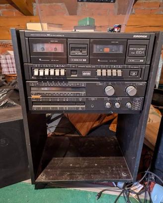 Impianto stereo con giradischi