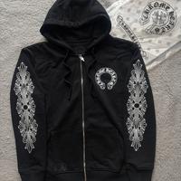 Felpa Chrome Hearts con zip e cappuccio