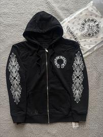 Felpa Chrome Hearts con zip e cappuccio