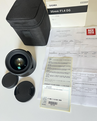 Sigma 35 mm. 1.4 DG DN ART attacco Nikon