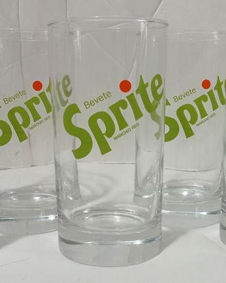 Set Vintage Bicchieri Sprite E Fanta