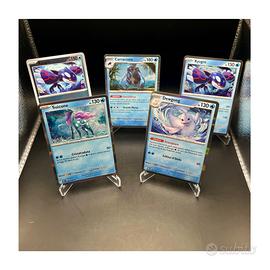 Lotto 5 Carte Pokémon Acqua - Kyogre, Suicune ITA