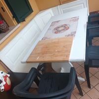 cassapanca più tavolo