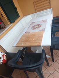 cassapanca più tavolo