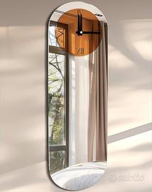 "Orologio elegante Moderno Specchio Vetro 100x32cm