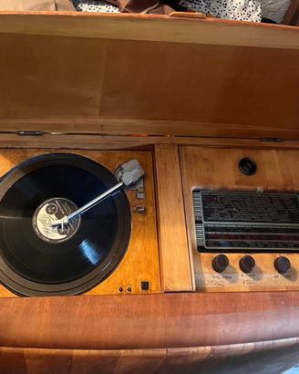Mobile radio giradischi vintage - legno pregiato