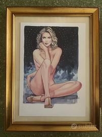 Omaggio a Charlize Theron di Milo Manara