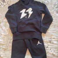 Tuta bambino Nike Jordan mis. 3/4 anni nera felpa