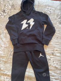 Tuta bambino Nike Jordan mis. 3/4 anni nera felpa