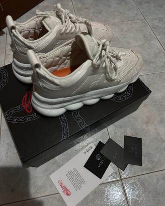 Scarpe versace chain reaction  tg 41 bianche