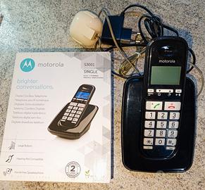 Telefono cordless Motorola S3001 come nuovo