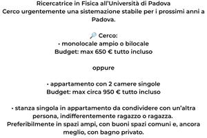 Casa a padova - da subito ?