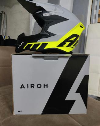 Casco airoh wraaaap reoladed yellow matt TG M