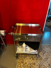Carrello acciaio 90x50