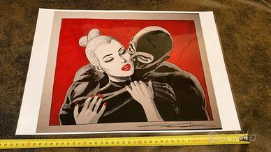 Stampa Diabolik 42x30 firmata Enzo Facciolo