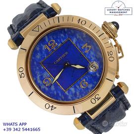CARTIER Pasha 38MM Lapis Lazuli dial yellow gold