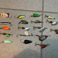 lotto rotanti pesca spinning trota cavedano